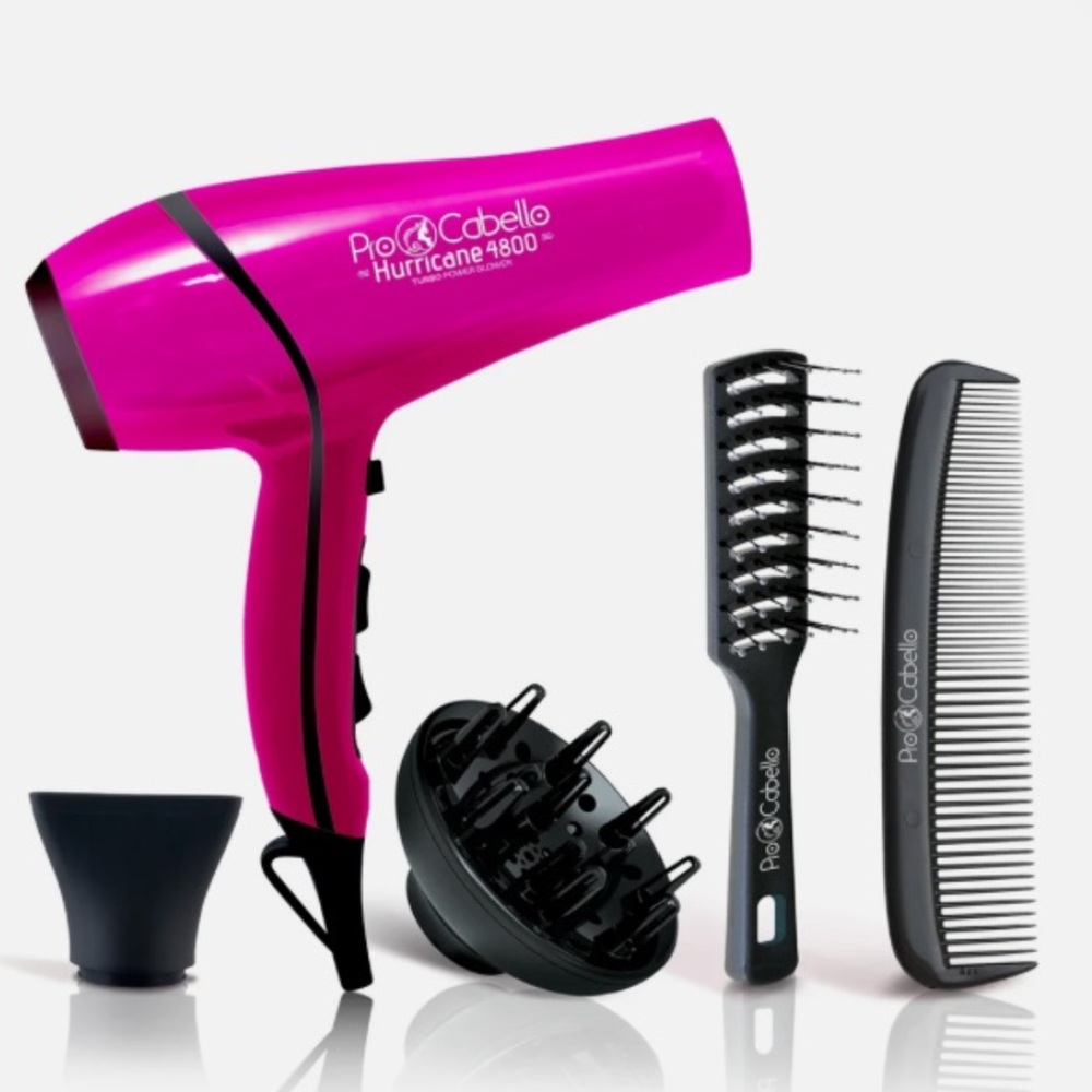 NIB: Pro Cabello Hurricane Turbo Power Blower 5-Piece Styling Set